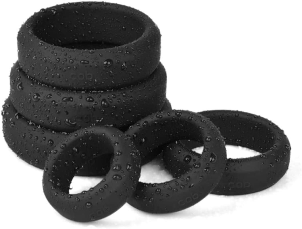 Penis Ring with 6 Different Sizes – Silicone Cock Rings for Men & Couples to Enhance Pleasure & Performance